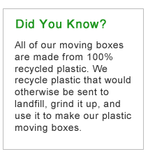 plastic moving bins